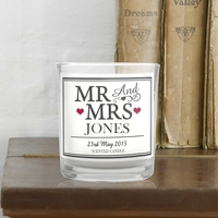 Mr & Mrs Scented Jar Candle