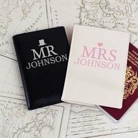 Mr & Mrs Passport Holders Set
