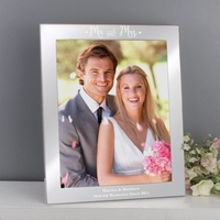 Mr & Mrs Silver 8x10 Photo Frame