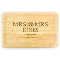 Mrs & Mrs Large Chopping Board