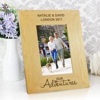 Our Adventures 4x6 Wooden Photo Frame