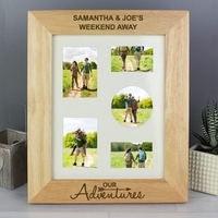 Our Adventures 8x10 Wooden Photo Frame