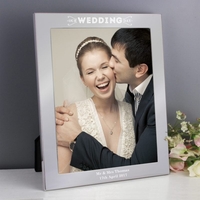 Our Wedding Day Silver 8x10 Photo Frame