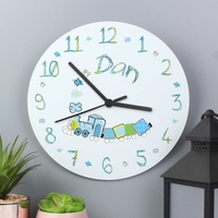 Patchwork Train Clock
