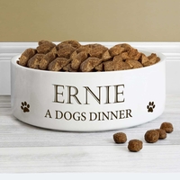 Paws 14cm Medium White Pet Bowl