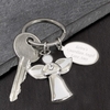 Personalied Silver Plated Angel Keyring