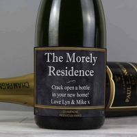Personalised Chalkboard Champagne