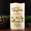 Personalised Christmas Town LED Candle