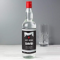 Personalised Classic Black & Silver Vodka