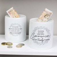 Personalised First Holy Communion Ceramic Money Box