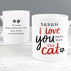 Personalised I Love You More Than The Cat Mug