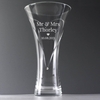 Personalised Mr & Mrs Large Hand Cut Diamante Heart Vase with Swarovski Elements