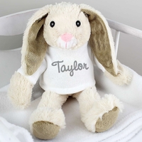 Personalised Name Only Bunny Rabbit - Grey