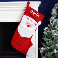 Personalised Name Only Santa Christmas Stocking