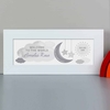 Personalised New Baby Moon & Stars Name Frame