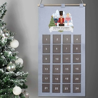 Personalised Nutcracker Advent Calendar In Silver Grey