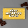 Personalised Size Matters Milk Chocolate Bar
