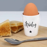 Personalised Star Name Only Egg Cup