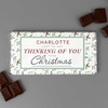 Personalised Thinking of You Christmas Milk Chocolate Bar