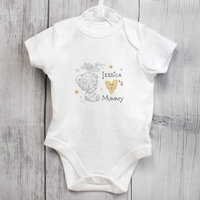 Personalised Tiny Tatty Teddy I Heart 0-3 Months Baby Vest