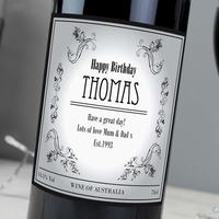 Personalised Vineyard Red Wine
