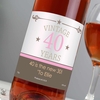 Personalised Vintage Numbers Rose Wine