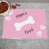 Pink Paw Print Dog Placemat