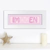 Pink Stitch Name Frame