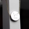 Pisces Zodiac Star Sign Silver Tone Necklace (February 19th - March 20th)