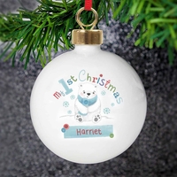 Polar Bear My 1st Chistmas Bauble