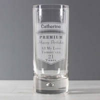 Premium Hi Ball Bubble Glass