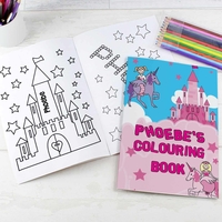 Princess Colouring Book with Pencil Crayons