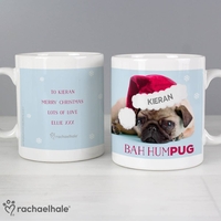 Rachael Hale Christmas Bah Hum Pug Mug