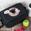 Rachael Hale Doodle Pug Black Lunch Bag