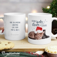 Rachael Hale Santa Claws Christmas Cat Mug