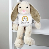 Rainbow Bunny Rabbit In T-Shirt