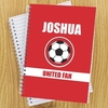 Red Football Fan A5 Notebook