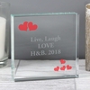 Red Hearts Medium Crystal Token
