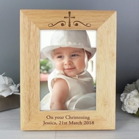 Religious Swirl 5x7 Wooden Photo Frame