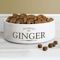 Reserved For 14cm Medium White Pet Bowl