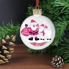 Rooftop Santa First Christmas Bauble