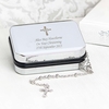 Rosary Beads and Cross Trinket Box