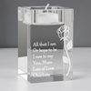 Rose Glass Tea Light Holder