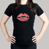 Rose Gold Lips Hen Party T-Shirt - Black XL
