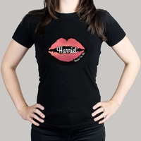 Rose Gold Lips Hen Party T-Shirt - Black XL