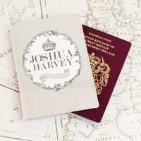 Royal Crown Cream Passport Holder