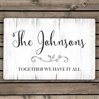 Rustic Metal Sign