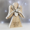 Rustic Wooden Angel Decoration