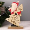 Santa Stop Here Wooden Santa Decoration