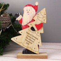 Santa Wooden Decoration